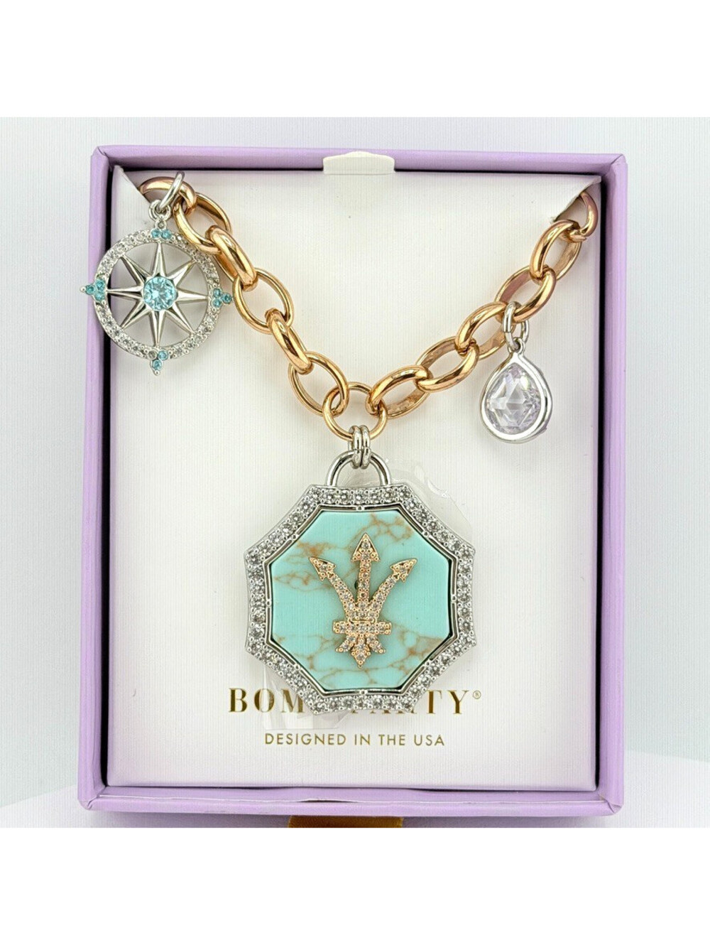 Bomb Party Atlantis Necklace UNICORN ALERT!  RBP6005 RETRO Lillian's Luxe